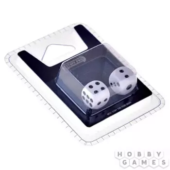Набор кубиков Stuff-Pro (D6 12 мм 2 шт белые)