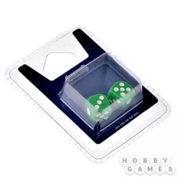 Набор кубиков Stuff-Pro (D6 12 мм 2 шт зелёные)