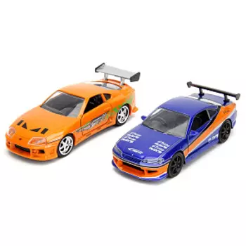 Набор машинок Fast & Furious: Legacy Series – Nissan Silvia S15 + Toyota Supra (Масштаб 1:32) (34254)