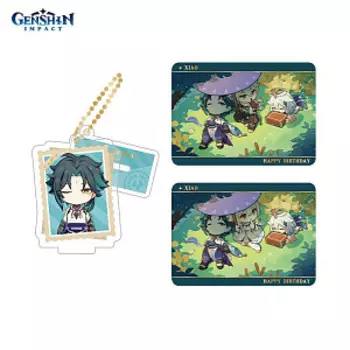 Набор подарочный (брелок, карточки) Genshin Impact: Liyue Xiao (6942421106371)