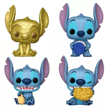 Набор подарочный Funko Pocket POP: Disney Lilo & Stitch – Stitch Hanukkah Dreidel Box (4 фигурки) (79952)