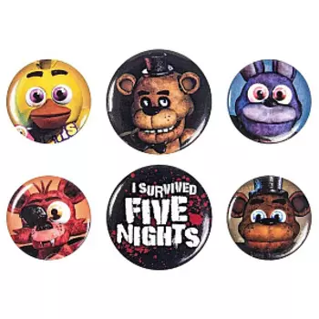 Набор значков Five Nights At Freddy's (BP0700) (6 шт.)