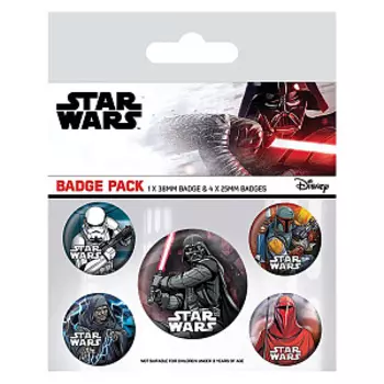 Набор значков Звездные войны – Dark Side (BP80657) (5 шт.)