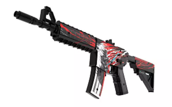 Оружие игровое / автомат M4A4 Самурай (деревянный без покраски торцов)