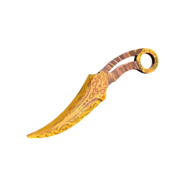 Оружие игровое нож Фанг – Золотистый (деревянный)