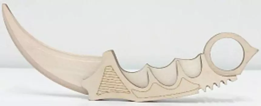 Оружие игровое нож Керамбит (деревянный)