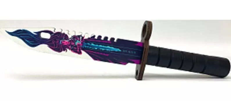 Оружие игровое штык-нож М9 Байонет 2 – Нео-Нуар (деревянный)