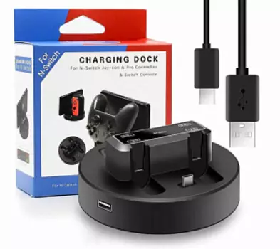 Зарядная станция Charging Dock Joy-Con & Pro Controller Nintendo Switch (GNS-628) (для 4 контроллеров)