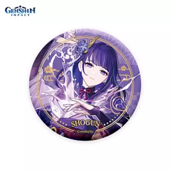 Значок Inazuma Character Can Badge - Raiden Shogun