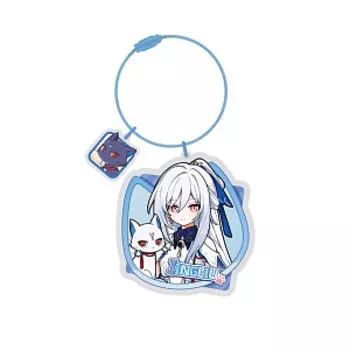 Значок miHoYo Honkai: Цзинлю / Jingliu Star Rail Chibi Cat Series – Acrylic Strap Jingliu (42232)