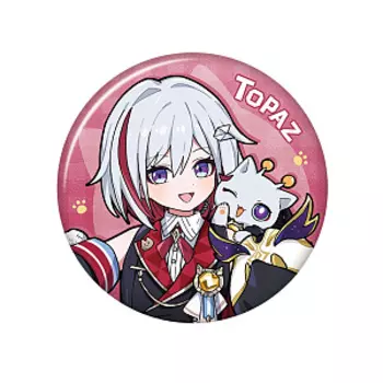 Значок miHoYo Honkai: Топаз / Topaz Star Rail Chibi Cat Series – Tin Badge Topaz (42188)