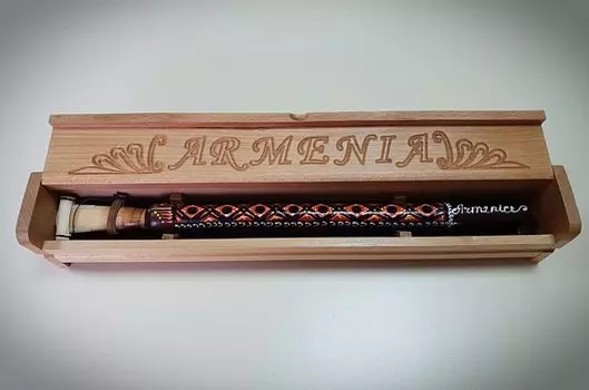 Армянский Дудук "Арарат" в деревянной шкатулке