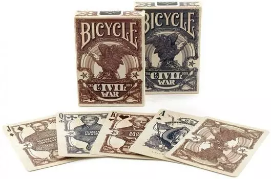 Карты "Bicycle Civil War brown/blue"