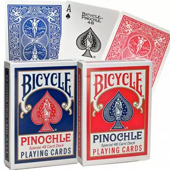 Карты "Bicycle Pinochle Red/Blue"