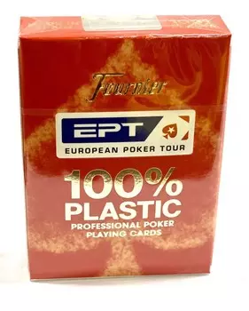 Карты для покера "EPT" 100% пластик, Испания