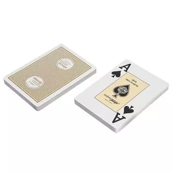 Карты "2818 Casino Europe", 100% пластик, бежевая рубашка