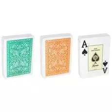 Карты Fournier 2818 greenorange 100% пластик