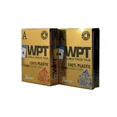 Карты "Fournier WPT Gold red/blue" 100% пластик