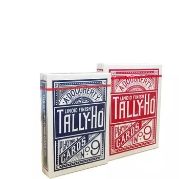 Карты "Tally-Ho Standart Index red/blue Fan"