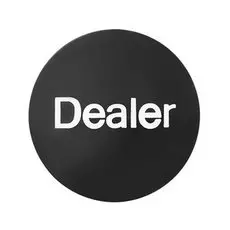 Кнопка дилера черная