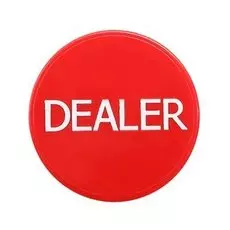 Кнопка дилера красная