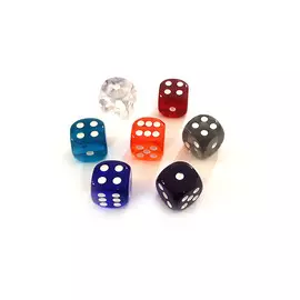 Кубик D6 "Прозрачный", 16 мм