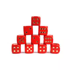 Кубик "Эко-стиль", красный, 25 мм