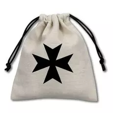 Мешочек "Мальтийский крест" для кубиков, белый,