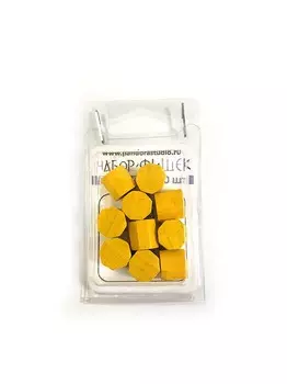 Набор фишек-конусов "Эко-стиль", 10 шт, Д=10мм, В=15мм, дерево