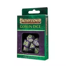 Набор кубиков Pathfinder "Goblin" для RPG, фиолетово-зеленый