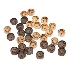 Набор резных фишек для нард "Мусульманский символ"