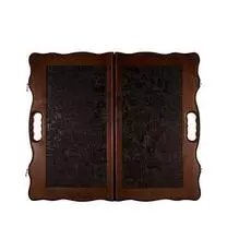 Нарды кожаные "Египет" средние в дипломате (Россия, дерево, 50х25х5 см)