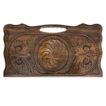 Нарды резные "Бесконечность 2" с ручкой 60