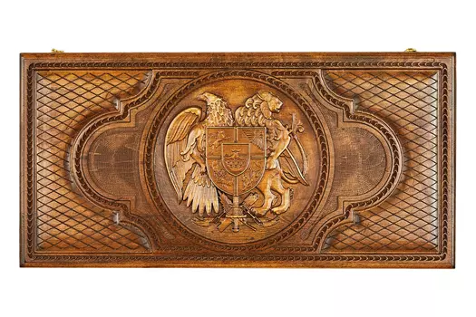 Нарды резные "Герб Армении", Mkhitaryan