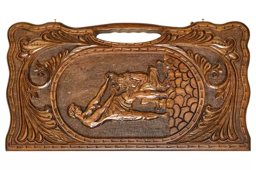 Нарды резные "Самсон" с ручкой