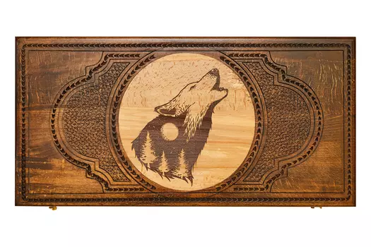 Нарды резные "Волк" 60, Zakaryan