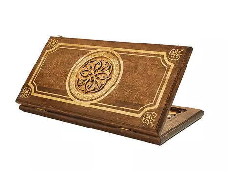 Нарды резные "Золотой Узор 5" 60