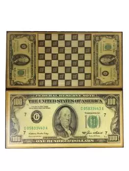 Нарды + шашки Ростовские "100 долларов" малые