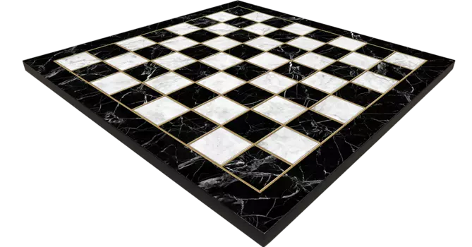 Шахматная доска Черный Мрамор XL, Турция