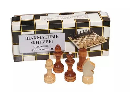 Шахматные фигуры обиходные лакированные (Орлов)