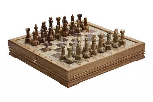 Шахматы стандартные каменные 43х43 см (3,50") RTG-5580