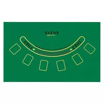 Сукно для покера и блэк-джека (90х60см)