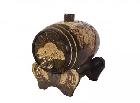 Винный бочонок "Виноградная лоза-2" 1 л, Ustyan