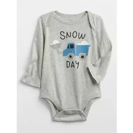 Боди с короткими рукавами и принтом