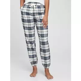 Брюки-джоггеры из фланели