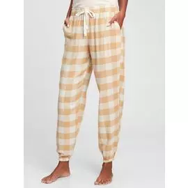 Брюки-джоггеры из фланели