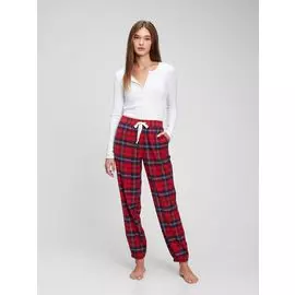 Брюки-джоггеры из фланели