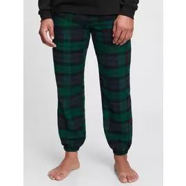 Брюки-джоггеры из фланели