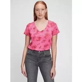 Футболка с V-образным вырезом