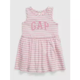 Платье с логотипом и принтом